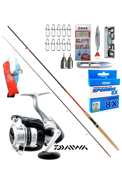 Remixon Red Zoom Karbon 270cm 10-35gr Daiwa Strikeforce 2500 B Spin Olta Takımı Seti ürün görseli 1