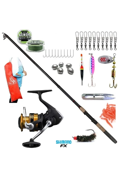 Fx1000 Remixon Sapphire180cm Tele Alabalık-Mercan Spin Olta Takımı Seti ürün görseli 1