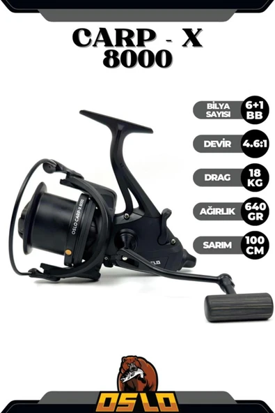 Carp-X 8000 Baitrunner Sazan Olta Makinesi ürün görseli 1