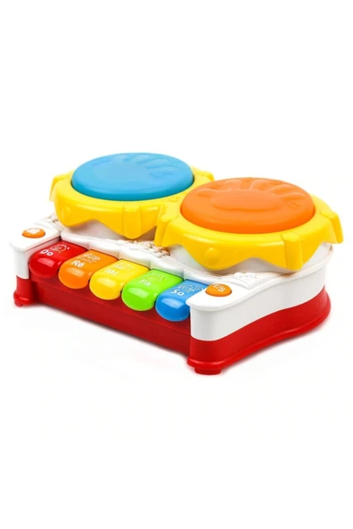 Birlik Toys Piyanolu Masal Ve Şarkılı Kaya Davul Ikili ürün görseli 1