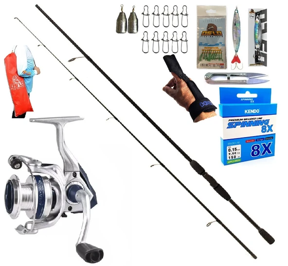 Aria 4000 Remixon Double Black 270cm 20-40gr Spin Olta Takımı Seti ürün görseli 1