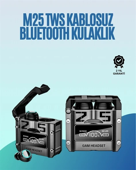 Powerbank Özellikli Kablosuz Kulaklık | Otomatik Bağlantı | Şarj Kutusu Dahil ürün görseli 1