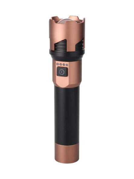Panther Pt-4109 Usb Şarjlı El Feneri Siyah ürün görseli 1