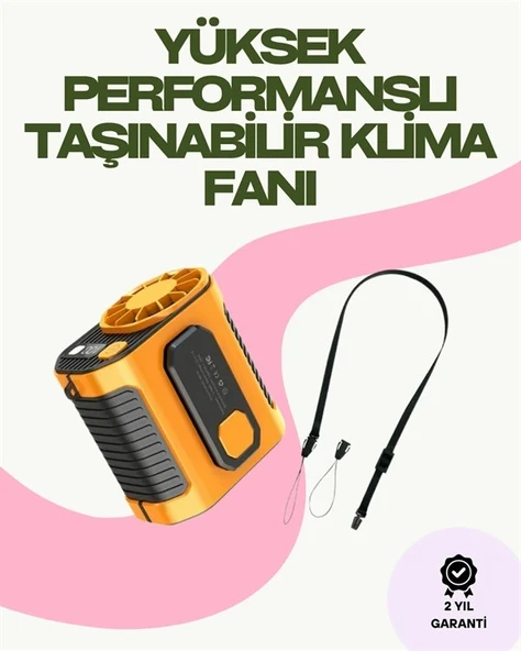 Dijital Göstergeli Turbo Taşınabilir Fan – Usb Type-c, 3 Serinlik Modu ürün görseli 1