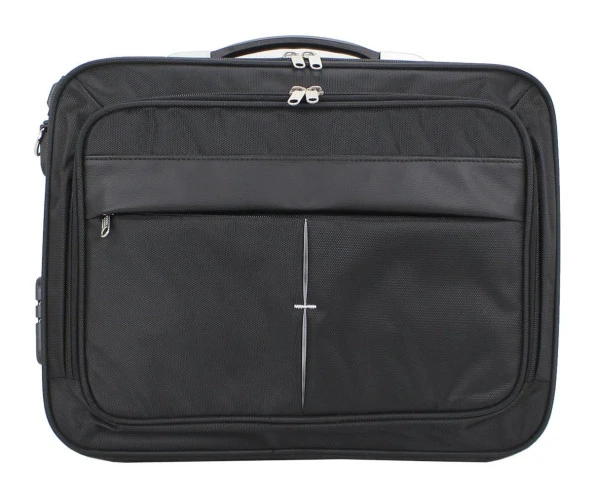 Unisex 17.3" Siyah Çelik Kasalı Laptop Evrak Notebook Bilgisayar Çantası ürün görseli 1