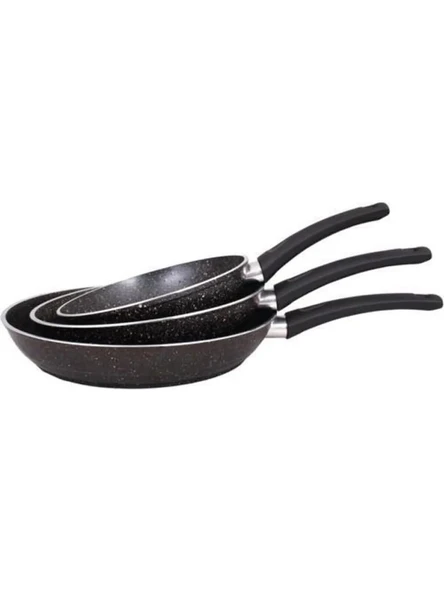Mehtap 3lü Granit Tava Seti 18-22-26CM - Resim 2