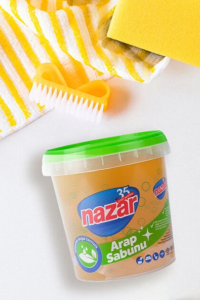 Nazar Kase Arap Sabunu 950 gr - %100 Doğal, Bitkisel Bazlı, Çevre Dostu Arap Sabunu, Çok Amaçlı Temizlik ürün görseli 1