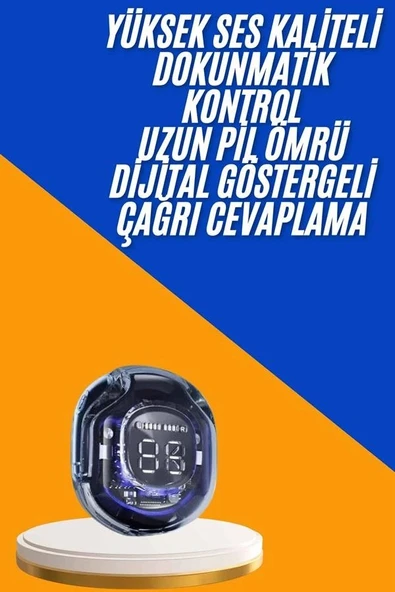 Kulak İçi Bluetooth Kulaklık Anc Enc Özellikli Şarj Göstergeli Kablosuz Kulaklık ürün görseli 1