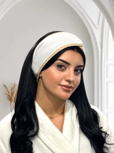 Saç Bandı,Makyaj,Sporcu,Spa,Hamam Bandı Unisex Cırtlı ve Biyeli(Çok Renkli) ürün görseli 1