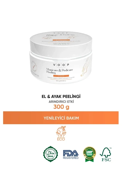 VOOP El & Ayak Onarıcı Ve Besleyici Bakım Kremi 300 gr  Manikür Pedikür Peeling ürün görseli 1