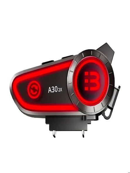 A30-2X Su Geçirmez Çift Eşleşmeli Bluetooth Motosiklet Kask İnterkom Kulaklık Seti ürün görseli 1