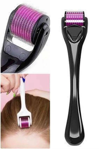 540 Iğneli Derma Roller 1mm Titanyum Uçlu Saç Kaş Serum Kullanımına Uygun ürün görseli 1