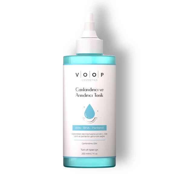 VOOP Gözenek Sıkılaştırıcı Canlandırıcı Arındırıcı Siyah Nokta Karşıt Glikolik Salisilik Asit Tonik 200ml ürün görseli 1