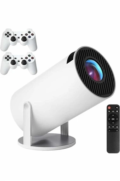 4k Wireless Çift Kollu Kumandalı Oyun Projeksiyonu Retro Video Oyunu ürün görseli 1