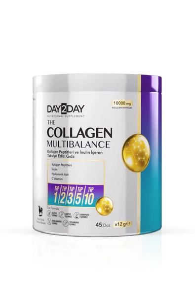 DAY2DAY The Collagen MultiBalance Tip 1/ Tip 2/ Tip 3/ Tip 5/ Tip 10 Kolajen Toz Form 540 gr ürün görseli 1