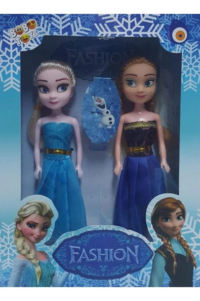 Webinay Home Frozen Karlar Ülkesi Elsa Ve Anna Oyuncak Bebek 2'li Set ürün görseli 1