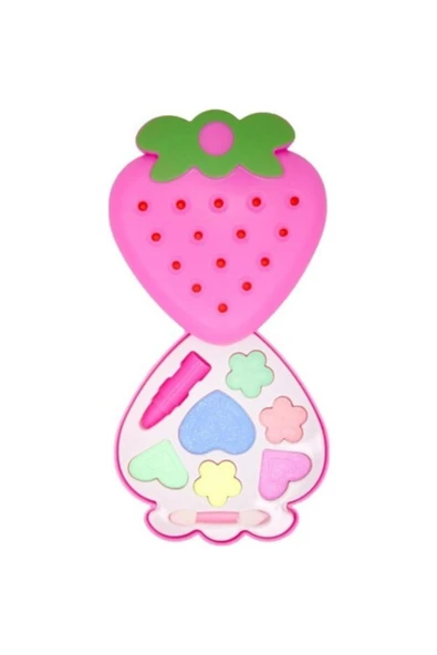 Limon Sürülebilir Oyuncak Tek Katlı Çilek Makyaj Seti Pembe Renk Kutulu Oyuncak ürün görseli 1