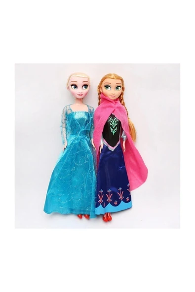 CanEm Frozen Karlar Ülkesi Anna Elsa Et Bebek Ikili Set ürün görseli 1