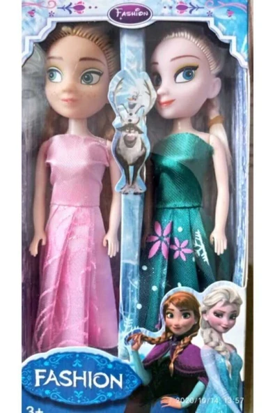 CAN OYUNCAK Eğitici Erkek Çocuk Oyuncak Bebek Elsa Ve Anna Fashion 2'li Kız Çocuk Oyuncak ürün görseli 1