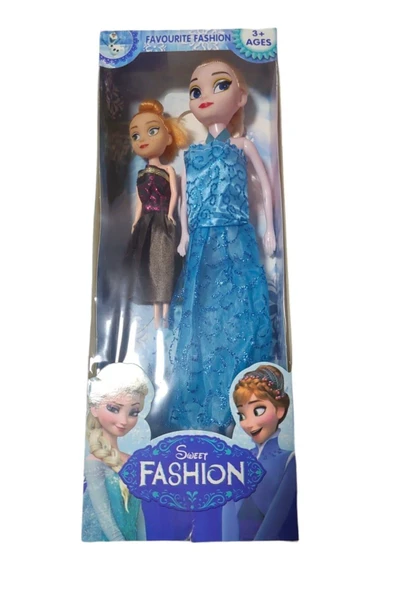 TURKATOYS Frozen 29cm Elsa Ve 15 cm Anna 2 Li Büyük Boy ürün görseli 1