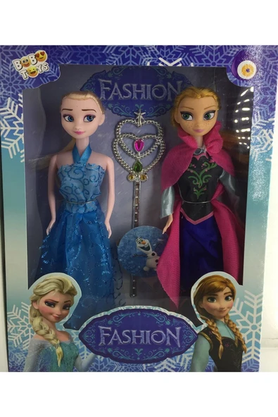 BOBO TOYS Elsa Ve Anna 2 Li Büyük Boy 29cm Frozen Girls Kız Cocuk Erkek Cocuk Oyuncak Egitici Oyuncak Erkek K ürün görseli 1