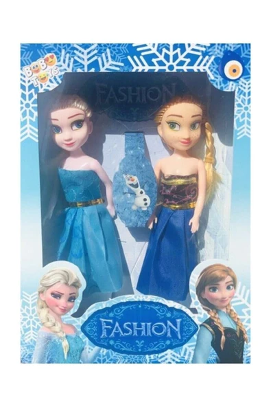 Atlas Oyuncak Öğretici Oyuncaklar 2'li Fashion Elsa Ve Anna Oyuncak Bebek Set ( 12Cm ) Kız Erkek Çocuk Oyuncak ürün görseli 1