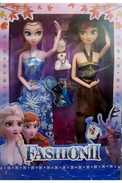 Genco Eklemleri Oynayan Elsa ve Anna Bebek Seti Kız Cocuk Erkek Cocuk Oyuncak Egitici Oyuncak Kız Oyuncak ürün görseli 1