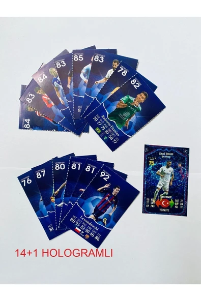 TURKATOYS Süper Final Futbolcu Kartları Sporcu 2024-25 Sezonu 2. Devre 14 1 Adet Futbol Kart Hologram Kart ürün görseli 1