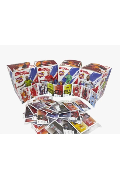 Demi Store 100 Paket = 300 Adet Mekanik Adamlar Süper Yıldızlar 2025 Kartları Sporcu 3 Lü Sporcu Kartı ürün görseli 1