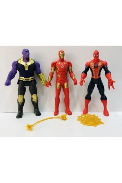 AVENGERS Thanos Hulk Spiderman Figür 11,5 cm - Resim 4