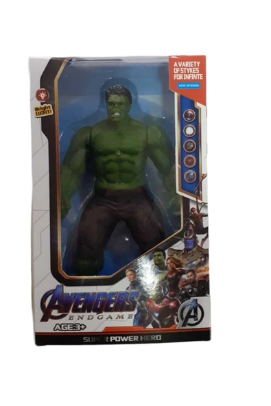 AVENGERS Süper Kahraman Yeşil Dev Adam Işıklı Hulk 15 CM ürün görseli 1