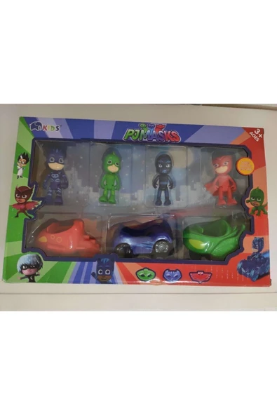TURKAFONE Pjmasks Arabalı Pijamaskeliler Set ürün görseli 1