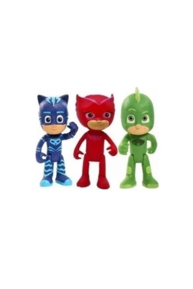 CAN Pjmasks 3 Lü Figür Set Pijama Maskeli Oyuncak Pijamaskeliler ürün görseli 1
