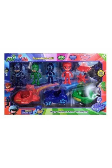 PJMASKS Büyük Boy Arabalı Her Biri 8-9 cm Arabalı Aksesuarlı ürün görseli 1