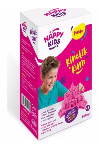 TURKAFONE Happy Kids Kinetik Kum - Pembe 500gr ürün görseli 1