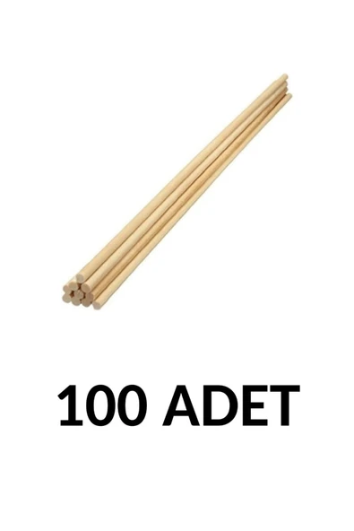 Südor 100 Adet Ahşap Yuvarlak Çubuk 30cm X 4mm ürün görseli 1