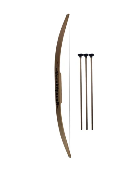 TURKAFONE Ahşap Ok Yay Takımı Doğal Gürgen,75 Cm. ürün görseli 1
