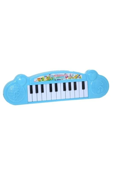 Can Ali Toys Ilk Elektronik Piyanom Mavi Oyuncak Piyano ürün görseli 1