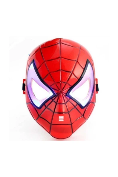 Birlik Oyuncak Maske Işıklı Spiderman Örümcek Adam Maskesi Kaliteli Ürün ürün görseli 1