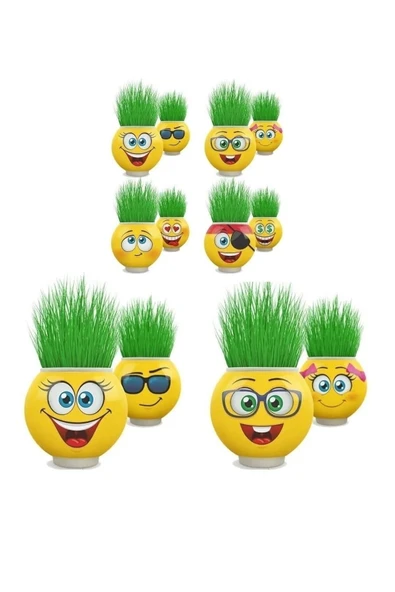 TURKAFONE 55 Adet Çimoji Emojili Yeni Nesil Çim Adamlar ürün görseli 1