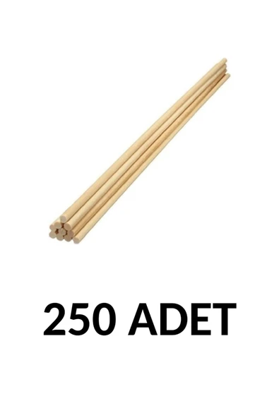 Südor 250 Adet Ahşap Yuvarlak Çubuk 30cm X 4mm ürün görseli 1