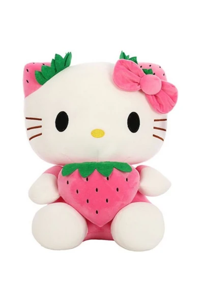 MİLKYADATOYS Hello Kitty Peluş Kaliteli Kumaş Oyun Ve Uyku Arkadaşı 38 Cm X 35 Cm X 16 Cm ürün görseli 1