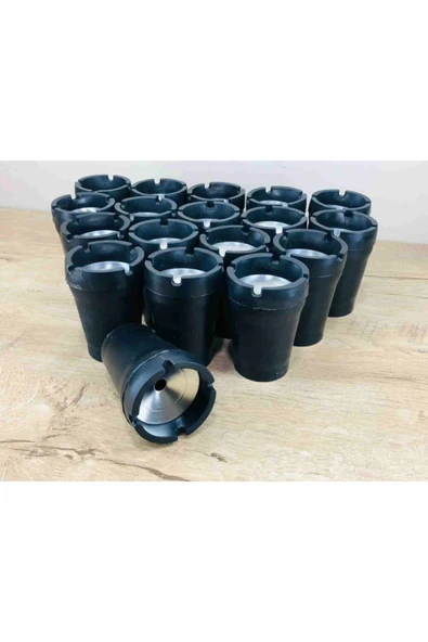 Kelepir Fırsatlar 19 Adet Özel Metal Hazneli Kapak Yanmaz Plastik Koku Duman Yapmayan Kül Tablası ürün görseli 1