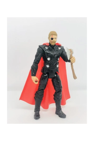 Can Ali Toys Orta Boy 17 cm Işıklı Hareketli Avengers Yenilmezler Oyuncak Thor Karakter Figür ürün görseli 1