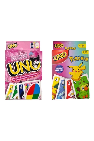 TURKAFONE Kuromi Uno ve Pokemon Uno Oyun Kartları ürün görseli 1