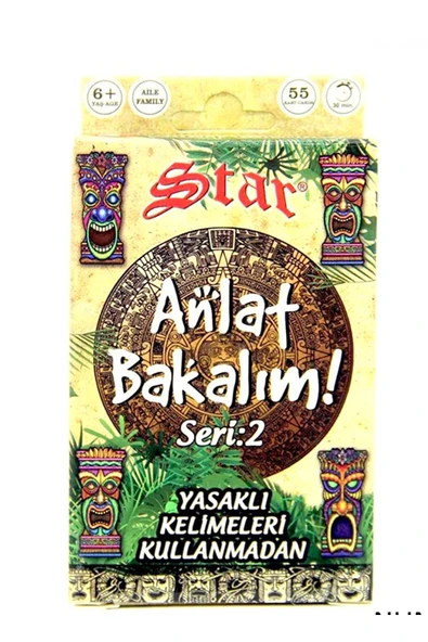 Star Anlat Bakalım Kartları Kelime Oyunu - Yasaklı Kelimeler Kutu Oyunu Seri: 2 ürün görseli 1