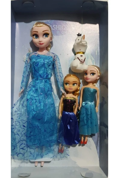TURKAFONE Karlar Ülkesi Elsa Ve Mini Anna-elsa Olaflı Şarkı Söyleyen Oyuncak Bebek 27.5 Cm Els ürün görseli 1