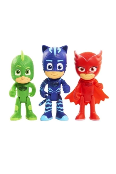 TURKAFONE Pj Maskeliler 3 Lü Figür Catboy Owlette Gekko ürün görseli 1