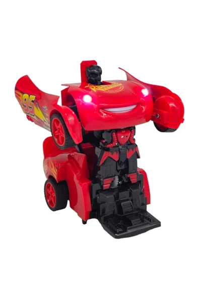 ETHEM Öğretici Oyuncaklar Oyuncak Uzaktan Kumandalı Robota Dönüşen Şimşek Mcqueen Rd318 Kız Erkek Çocuk Oy ürün görseli 1