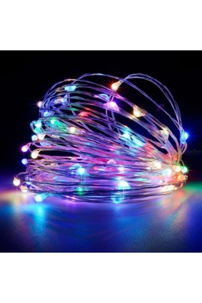TURKAFONE 10 Metre Boyutunda Karışık Led Renginde(rgb) 3 Adet Pil Ile Çalışmaktadır ürün görseli 1